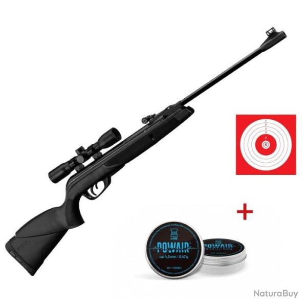 Pack carabine � plomb Gamo Black Shadow et lunette 4x32 WR - Cal. 4.5 - Pack premium