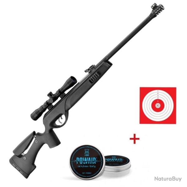 Pack carabine � plomb Gamo Storm tactical et lunette 4x32 WR - Cal. 4 - Pack first