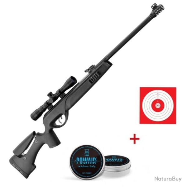 Pack carabine � plomb Gamo Storm tactical et lunette 4x32 WR - Cal. 4 - Pack premium