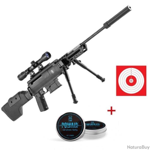 Pack Carabine � plomb Black Ops Type Sniper - Cal. 4.5 - Pack first