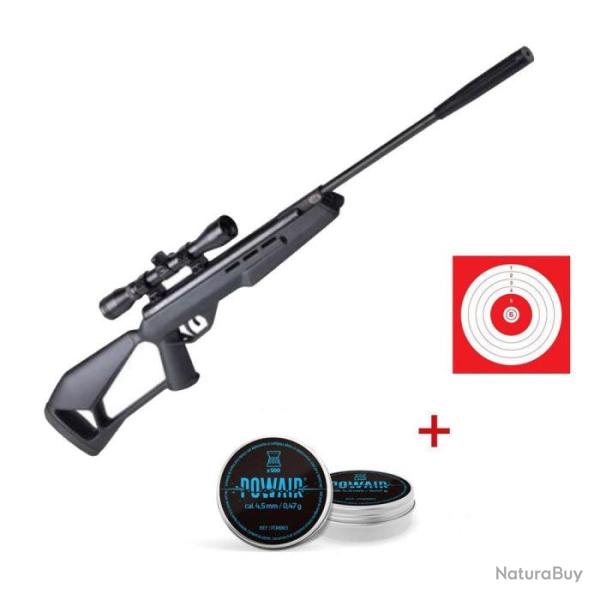 Pack carabine � plomb Crosman Elite Fire Mission NP avec lunette 4x32 - Pack first