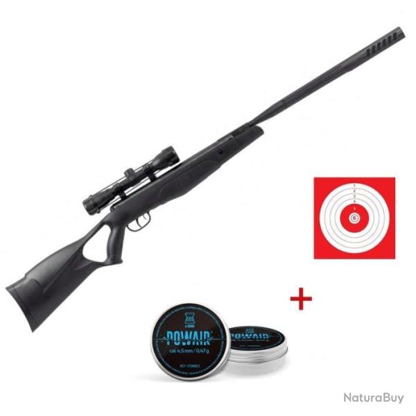 Pack carabine � plomb Crosman F4 NP avec lunette 4x32 - Cal. 4.5 Cara - Pack first