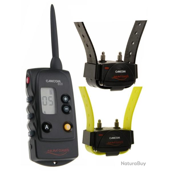 Pack Collier de dressage NUM'AXES Canicom 800 2 chiens