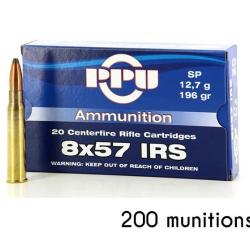 Munitions PARTIZAN calibre 8x57 JRS Softpoint 196gr - 12.7g x200 