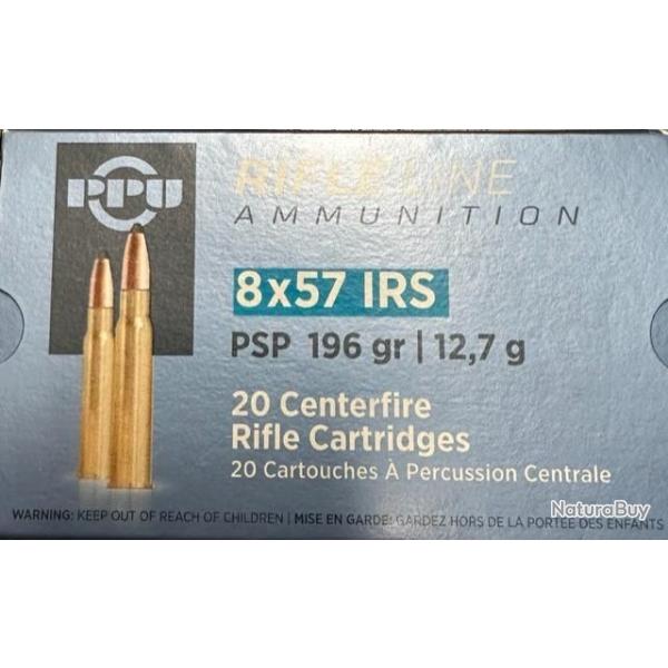 Munitions TUNET PARTIZAN cal.8x57jrs SP 12,7 g par 20