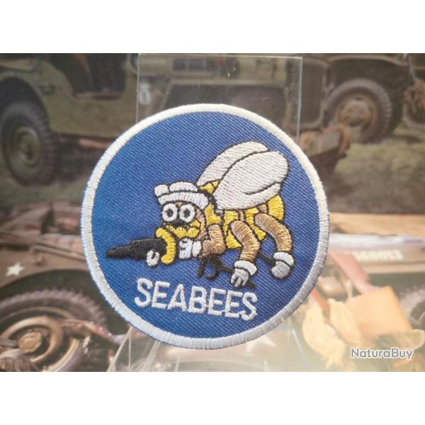 Patch brod� � coudre ou � coller ?SEABEES?-70mm