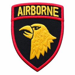 Patch brod&eacute; Airborne ( A coudre ou &agrave; coller au fer ) -Hauteur 80 mm Largeur 60 mm