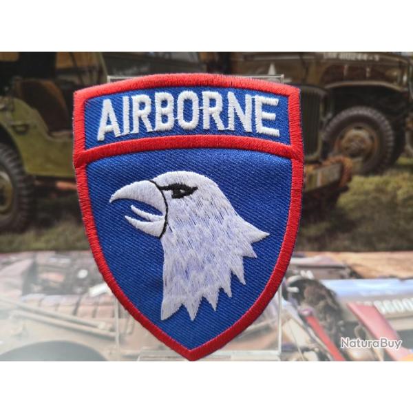 Patch brod� Airborne ( A coudre ou � coller au fer ) -Hauteur 80 mm Largeur 60 mm sk1
