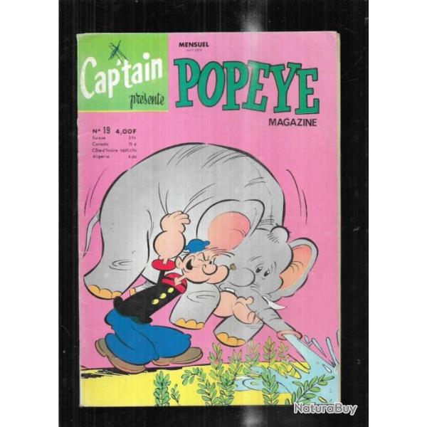 cap'tain pr�sente popeye magazine enfantina collector 1979 mensuel 19 , bd