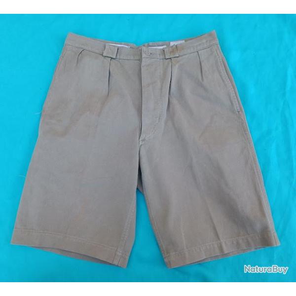 Short toile sable arm�e fran�aise fabrication Alger 1958