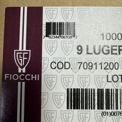 500 MUN FIOCCHI cal 9mm 124 GR FMJ 