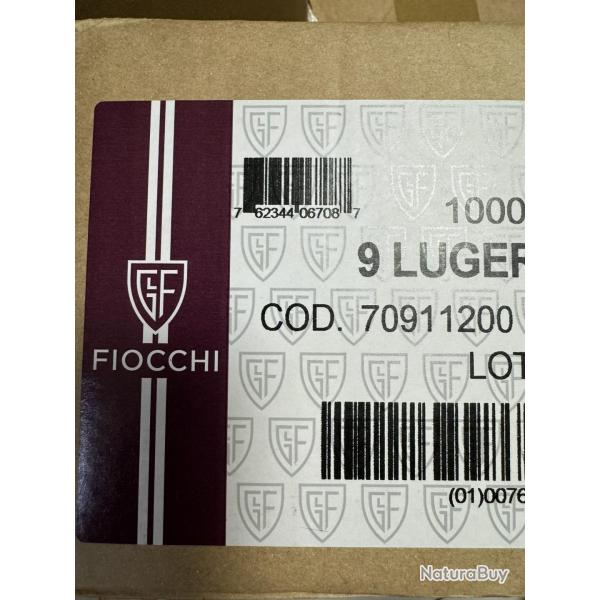 500 MUN FIOCCHI cal 9mm 124 GR FMJ 