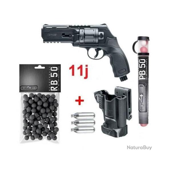 Pack complet HDR50 Umarex T4E 11J Home Defense + Holster + 10 billes poivre B