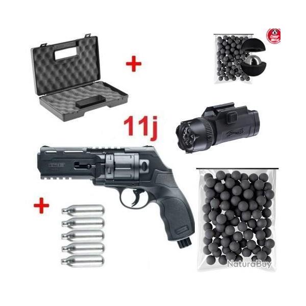 Pack complet HDR50 Umarex T4E 11J Home D�fense + Malette + Billes Caoutchouc + billes Acier+ Co� +B
