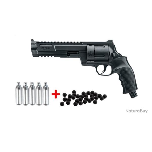 Pack complet HDR 68 Umarex T4E 16J Home Defense + 100 billes caoutchouc ou 50 billes c/m�tal+ 5 Co�B