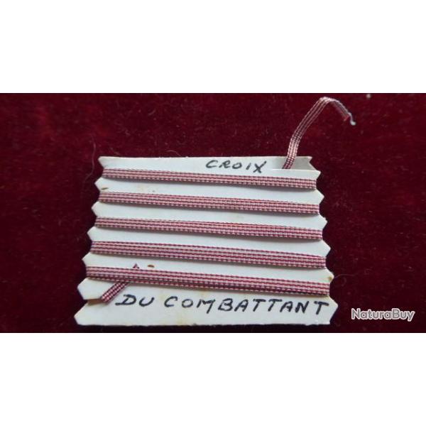 PETIT RUBAN POUR FAIRE DES RAPPELS DE MEDAILLE CROIX DU COMBATTANT