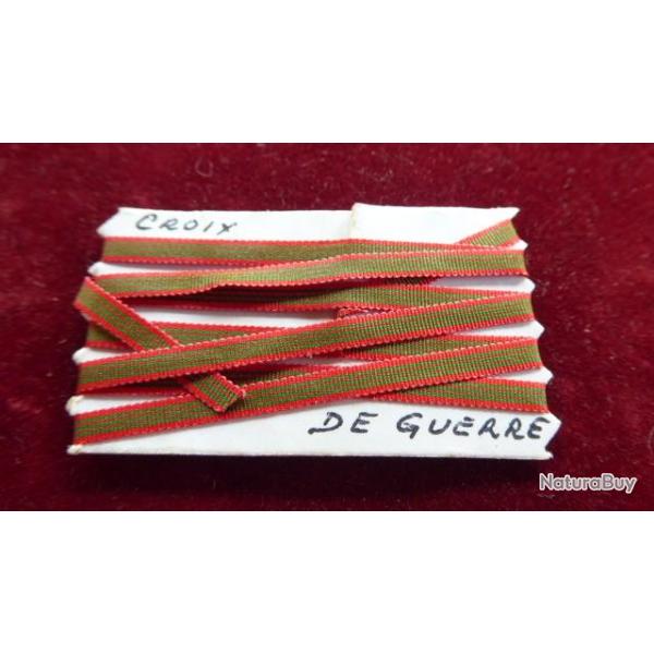 PETIT RUBAN POUR FAIRE DES RAPPELS DE MEDAILLE CROIX DE GUERRE