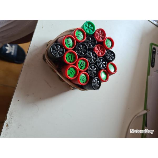 lot  20 cartouches ancienne manufactures  en calibre 16