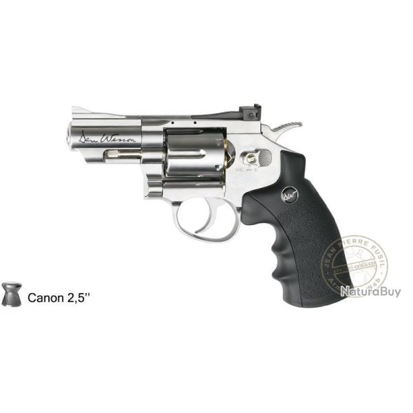 Revolver 4,5 mm CO2 ASG Dan Wesson - Nickel� - Plombs 2.5"