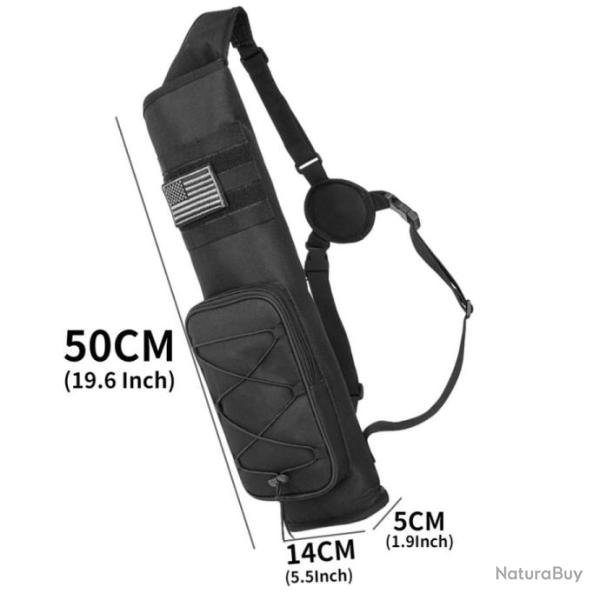 Carquois Noir Pour Tir � L'Arc Chasse ou Loisir - Haute Qualit� Livraison Gratuite