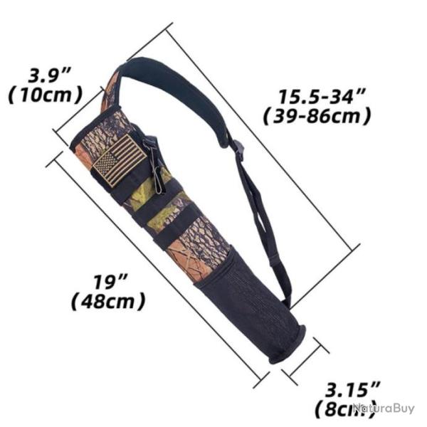 Carquois Camouflage Tir � L'Arc Chasse ou Loisir - Haute Qualit� Livraison Gratuite