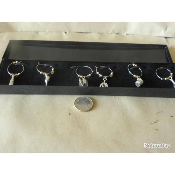 deco verre wine charms bouteille, tire-bouchon, etc.