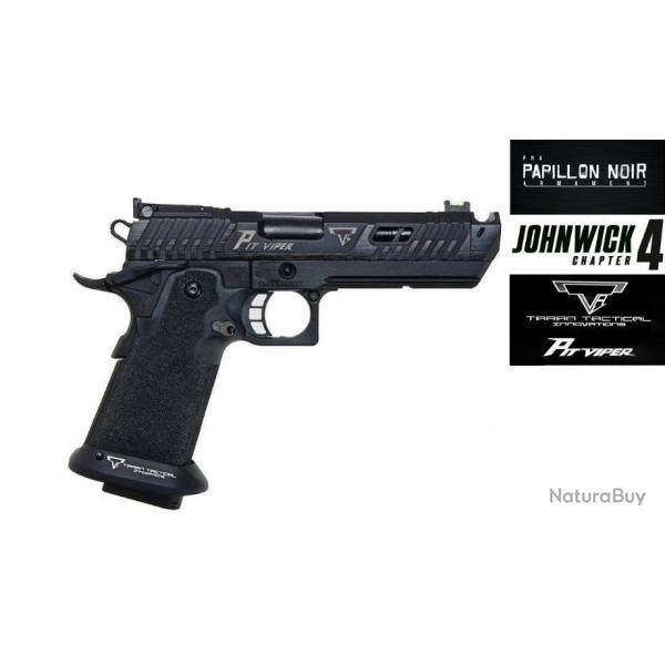 PIT VIPER CNC EMG! Co2 et GAZ  JOHN WICK4  FULL BLACK EDITION NEUF COMPENSATEUR SIGHT PHOSPHORESCENT