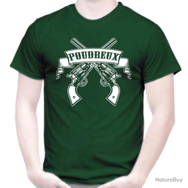 TEE SHIRT - POUDREUX - Tir poudre noire Revolver � amorce 1075 Army Remington calibre 44 cal.36 Colt