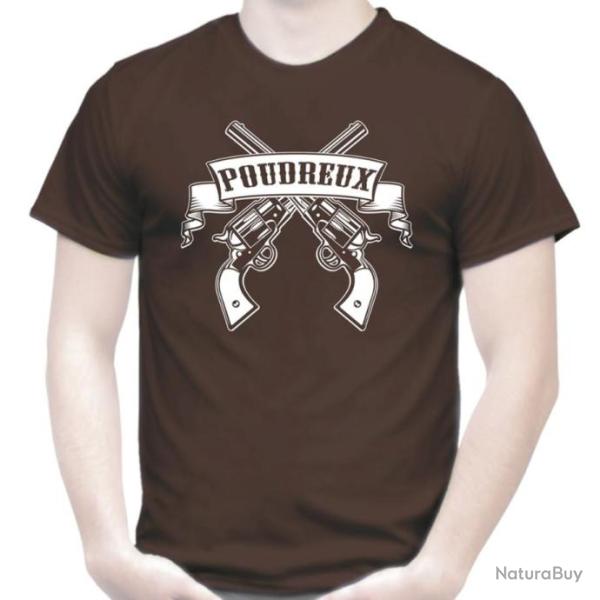 TEE SHIRT - POUDREUX - Tir poudre noire Revolver � amorce 1075 Remington Colt Army calibre 36 cal.44