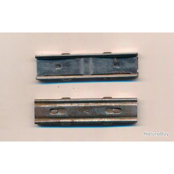 UN CLIP LAME CHARGEUR Calibre 6,5x55 MAUSER acier nickel ww2 marqu�e A