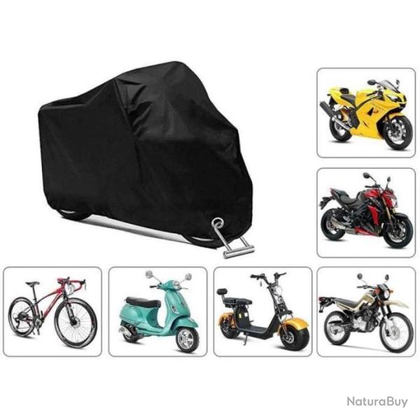 Moto Housse de Protection Moto 190T Etanche Anti-UV Anti Poussi�re 265 * 105 * 125cm