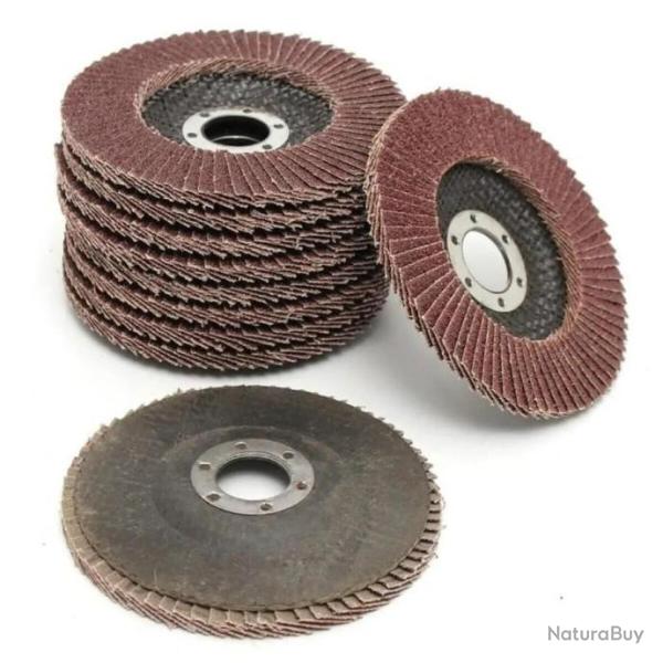 10PCS 115MM 60Grit Disques � Lamelle Pon�age Polissage Disque Abrasif meuleuse