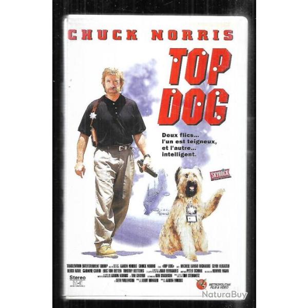 top dog chuck norris et le chien reno policier  vhs