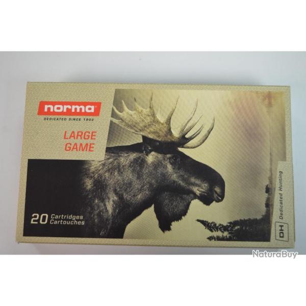 1 BOITE DE 20 BALLES NORMA 9.3X62 ORYX 18.5G/285 GR   NEUVE