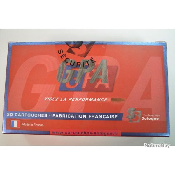 1 BOITE DE 20 BALLES  SOLOGNE  8X57 JRS GPA 156 GR /10.1 G NEUVE