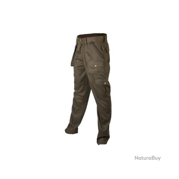 Pantalon polyester treeland coton multipoches