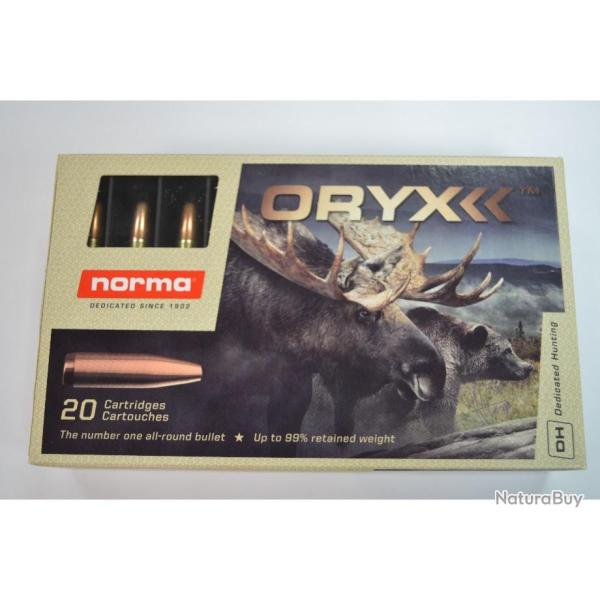 1 BOITE DE 20 BALLES NORMA 30-06 ORYX 11.7G /180 GR  NEUVE