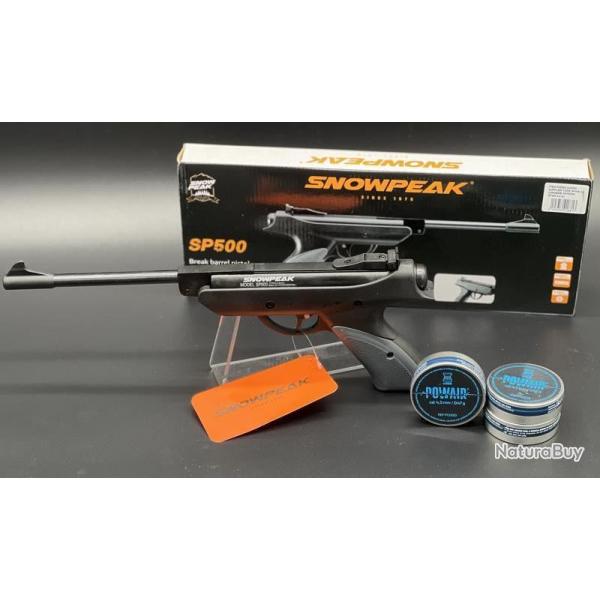 Pack pr�t � tirer Pistolet � plomb Snowpeak SP500 calibre 4,5mm 6 joules + 3 Bo�tes de 500 plombs