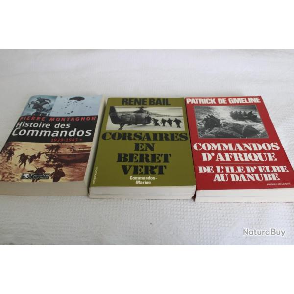 Lot 3 livres commandos