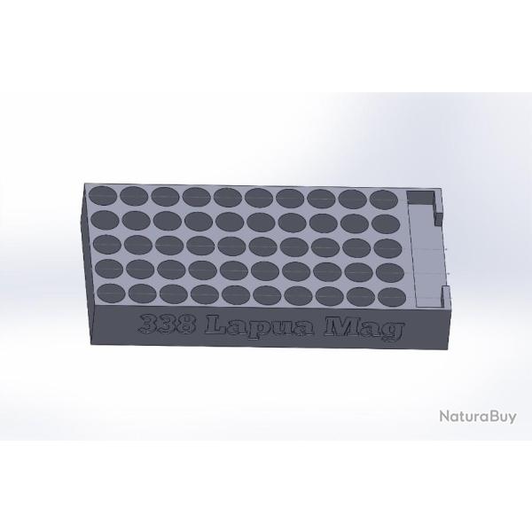 Plateau de rechargement calibre 338 lapua Magnum