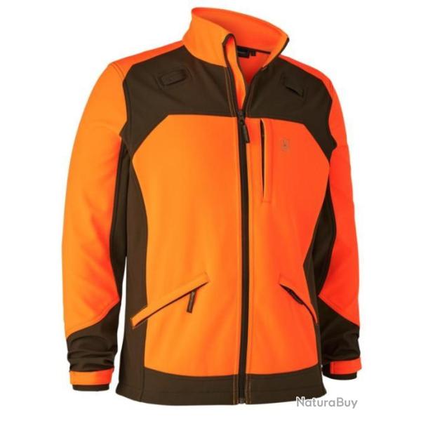 VESTE   DEERHUNTER SOFTSHELL ROGALAND 689 ORANGE   TALLE M  L  XL  2XL  3XL  4XL  5XL