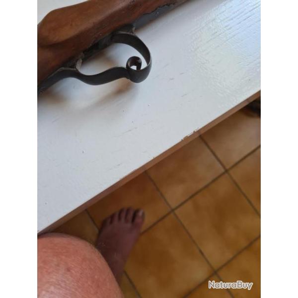 carabine ancienne a chien en 6mm canon octogonal