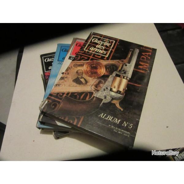 Albums Gazette des armes  N 2,3,4,5  Couvre les magazines N12  35
