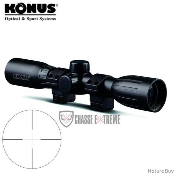 Lunette de Tir KONUS Konusfire 4x32 + Montage