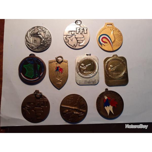 10 M�dailles de r�compense balle Trap   FFT  occ