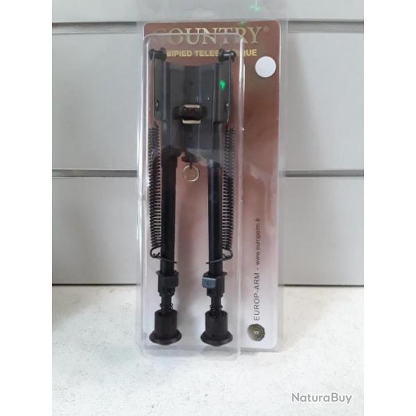 9668 BIPIED TELESCOPIQUE COUNTRY TETE FIXE 6 POSITIONS (22CM A 33CM) NEUF