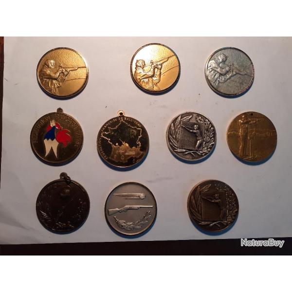 10 M�dailles de r�compense  balle Trap   FFT  ligue  occ