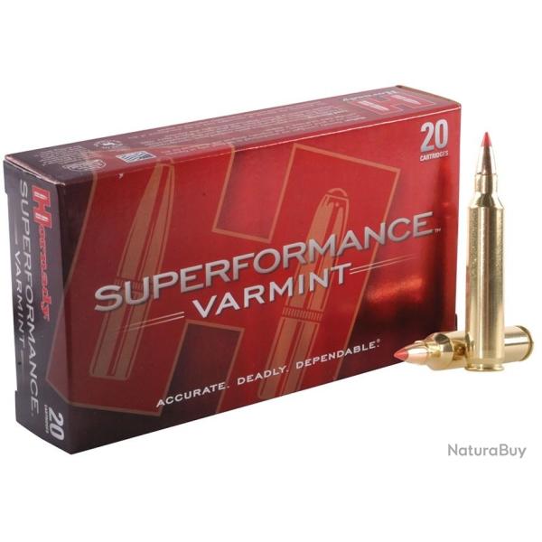 Munitions HORNADY calibre 204 Ruger Superformance Varmint V-Max 40gr - 2.6g x20