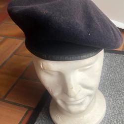 BERET BLEU FONCE ARM&Eacute;E FRAN&Ccedil;AISE TAILLE 59  BON &Eacute;TAT