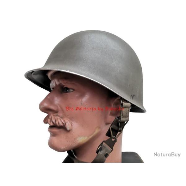Casque lourd M-56 OTAN , trs proche du casque M1 US - Tour de tte de 56/58